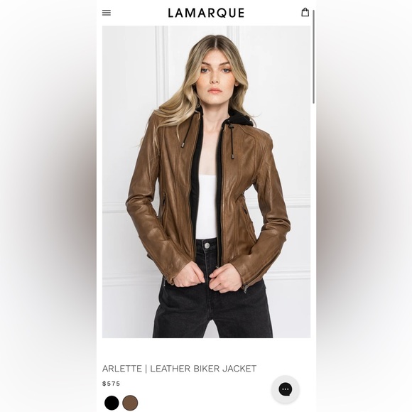 NWT Lamarque Arlette leather biker jacket all saints rag & bone free people - Picture 5 of 14